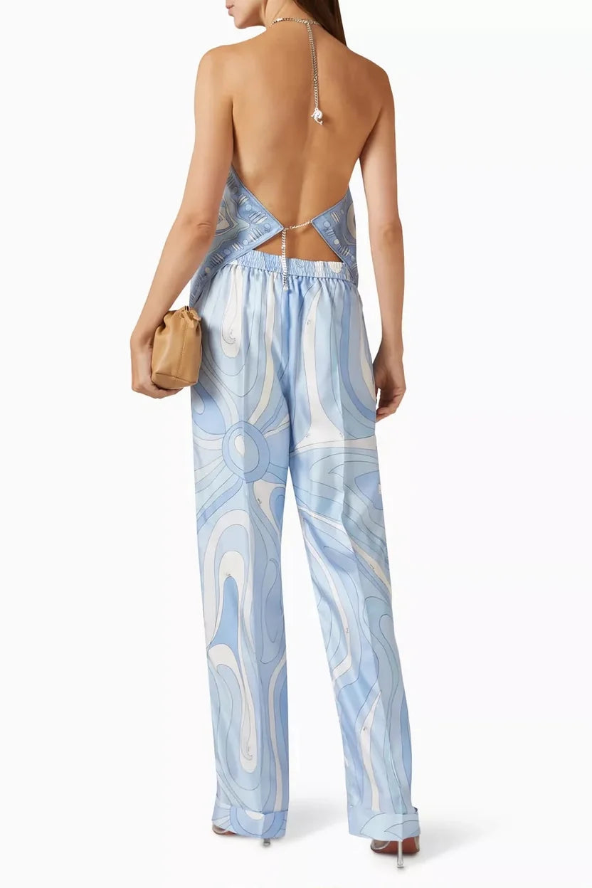 Pucci Marmo and Angoli Print Silk Matching Co-ord Set