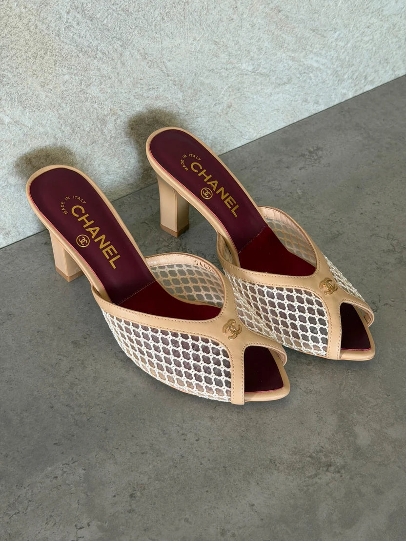 Chanel Coco Beach Mules