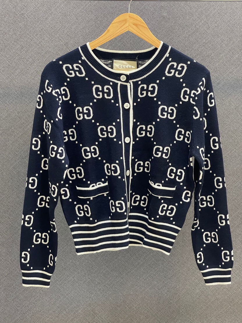Gucci GG Cotton Jacquard Cardigan