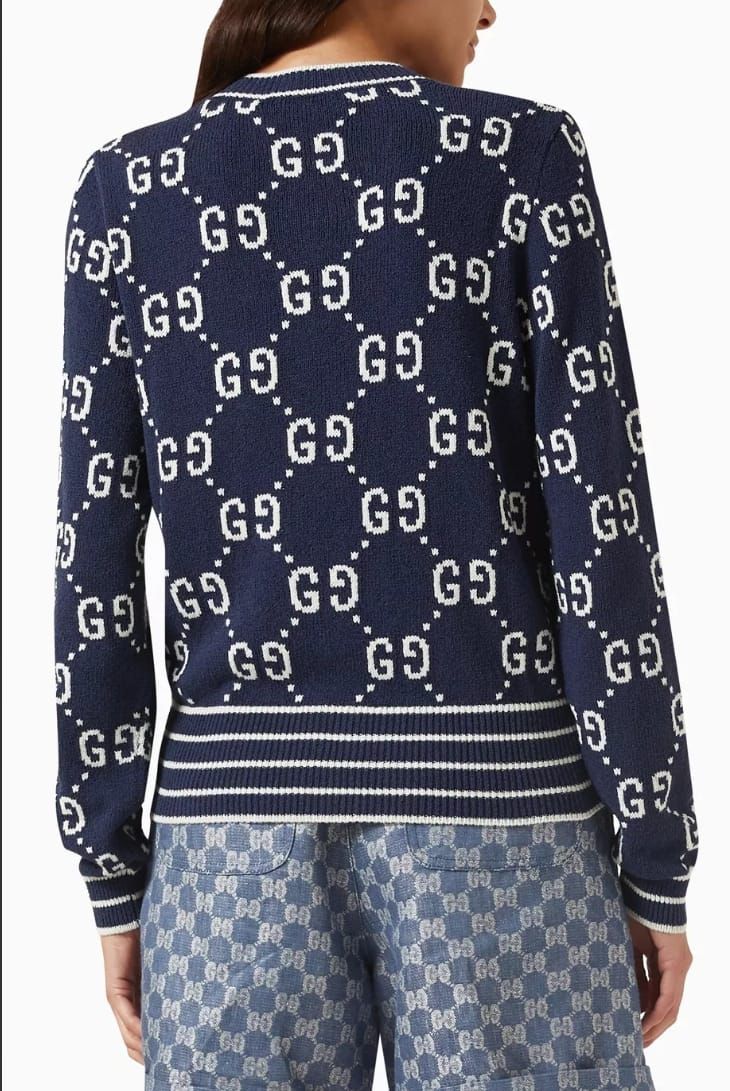 Gucci GG Cotton Jacquard Cardigan