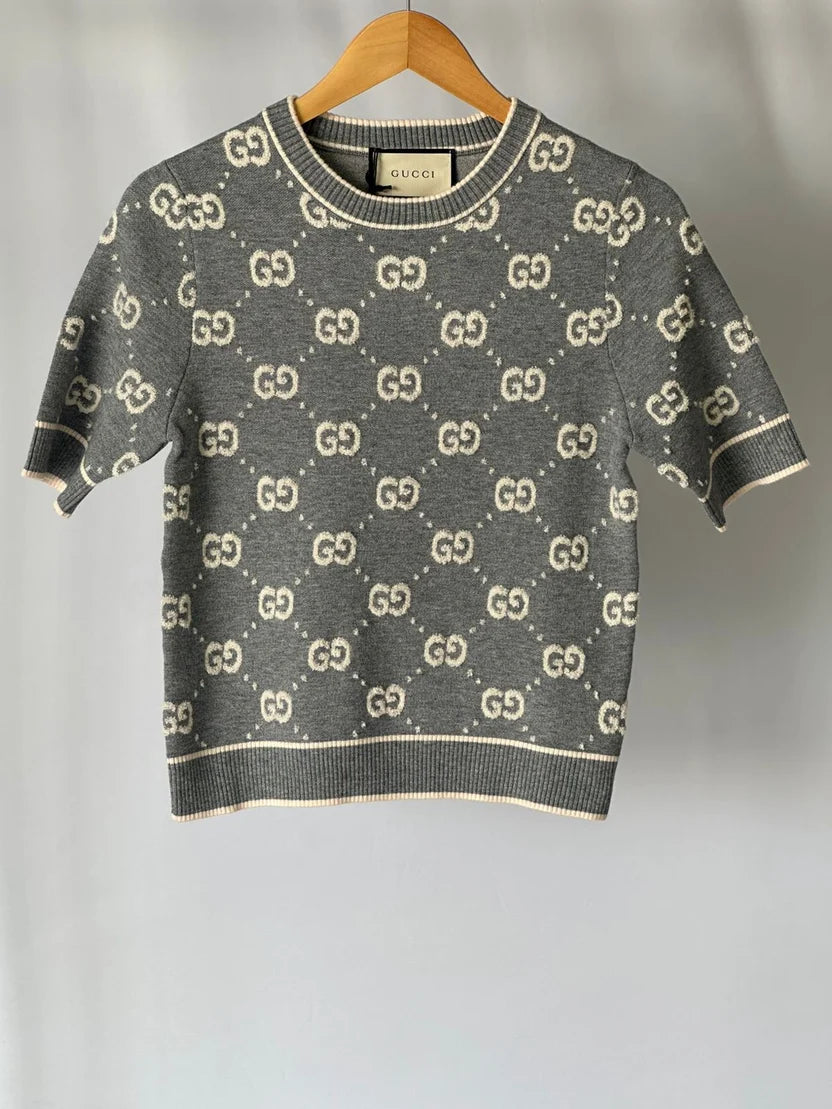 Gucci GG Jacquard Bouclé Wool Sweater