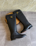 Dior Empreinte Leather Riding Boot