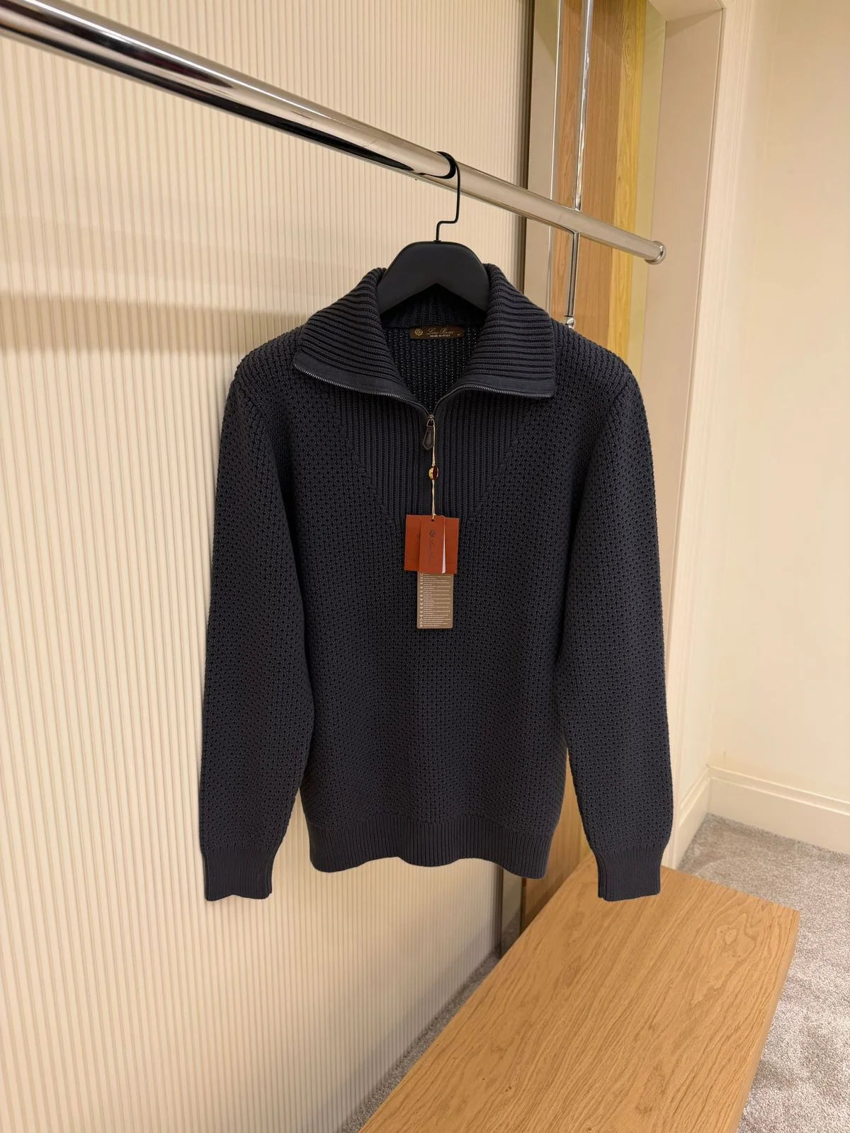 Loro Piana Classic Half-Zip Mezzocollo Jumper