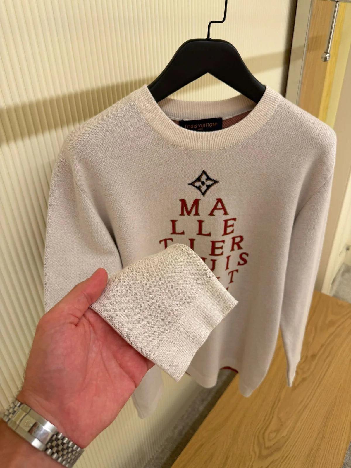 Louis Vuitton Signature Knit Crewneck Sweatshirt