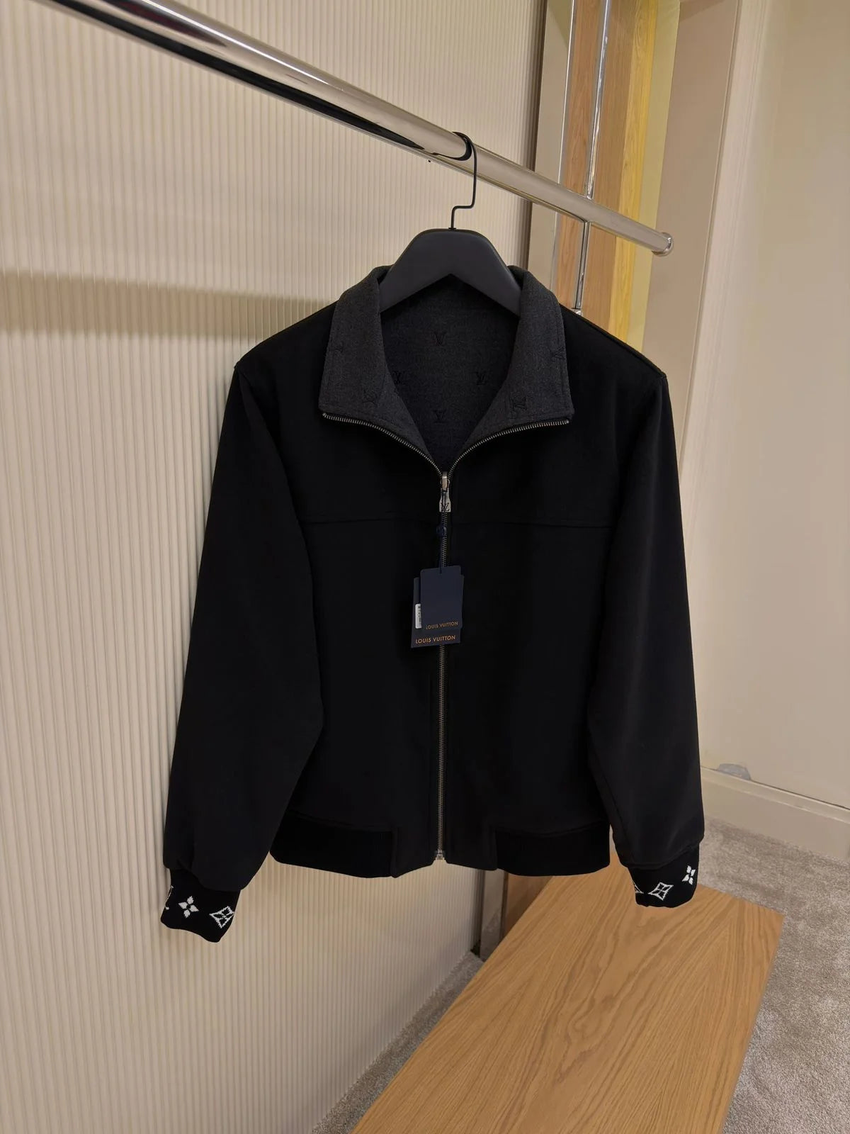 Louis Vuitton Blason Double Face Wool-Silk Blend Reversible Blouson