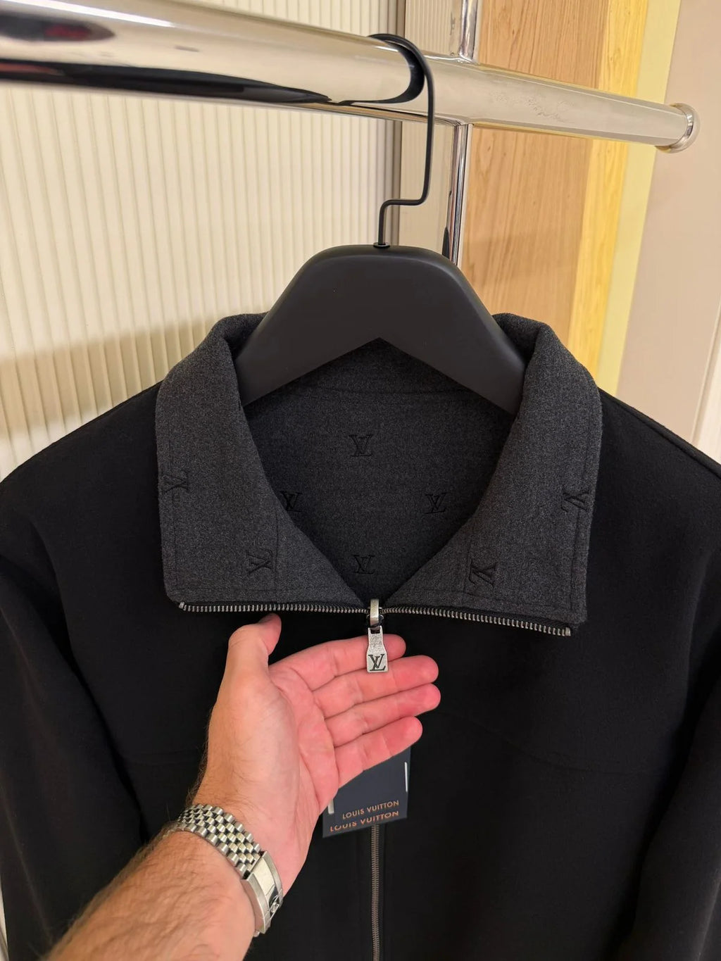 Louis Vuitton Blason Double Face Wool-Silk Blend Reversible Blouson