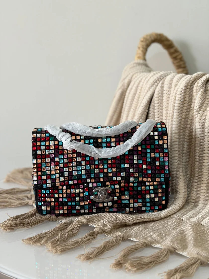 Chanel Small Flap Bag in Fringed Sequins