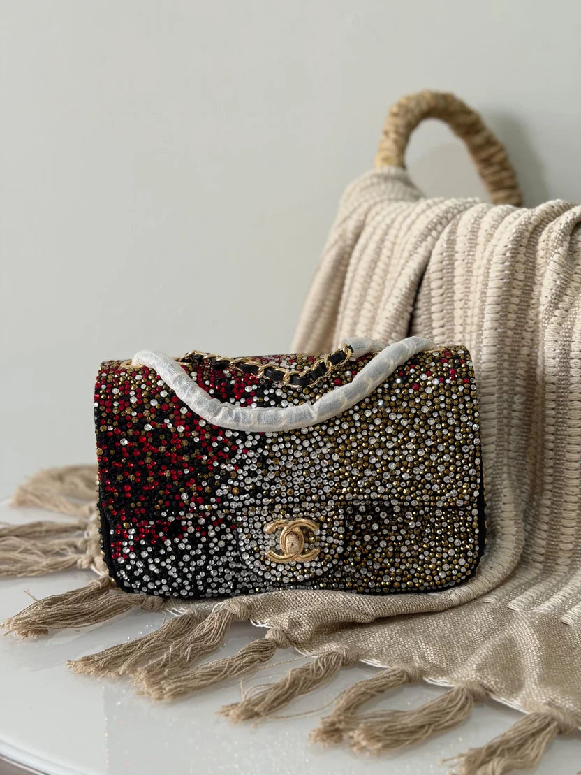Chanel Small Flap Bag in Fringed Sequins