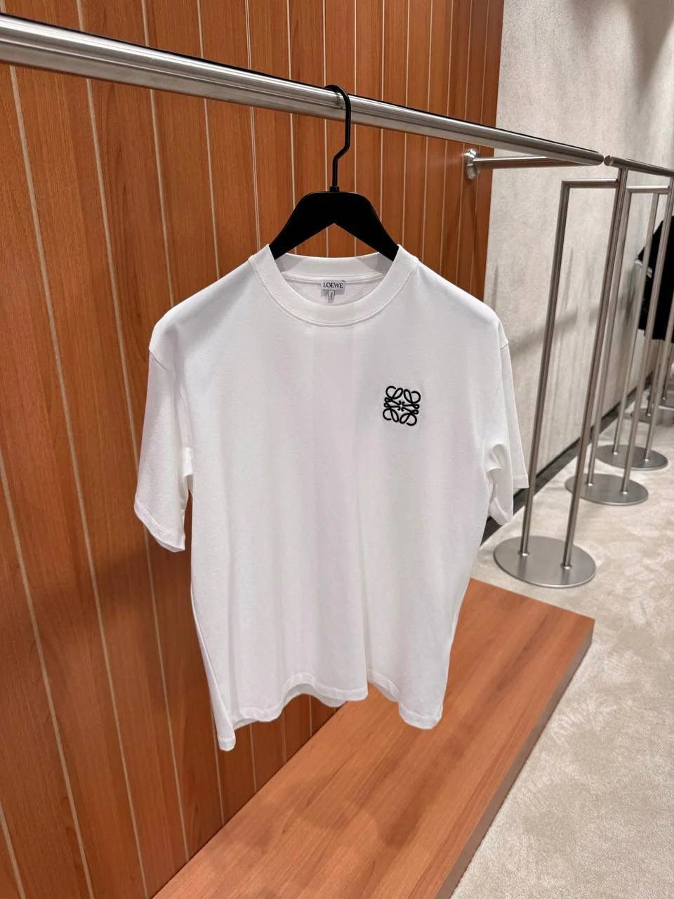 Loewe Anagram Embroidered Cotton T-Shirt