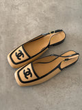Chanel Square Toe Flats