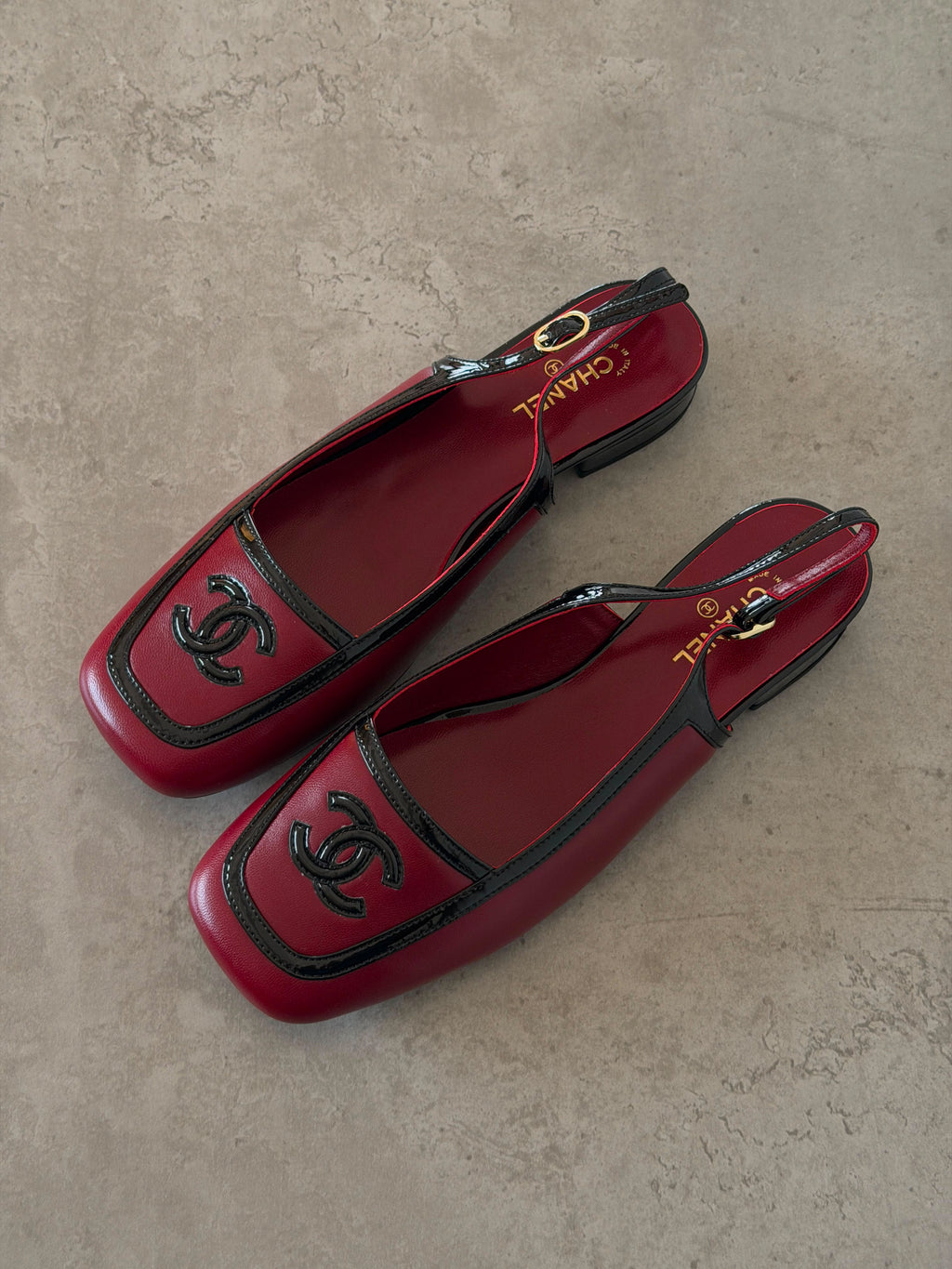 Chanel Square Toe Flats