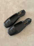Chanel Square Toe Flats