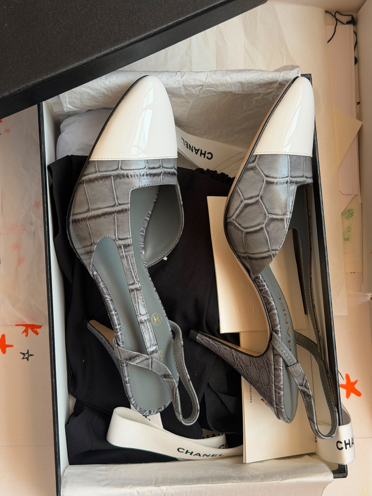 Chanel Embossed Slingback