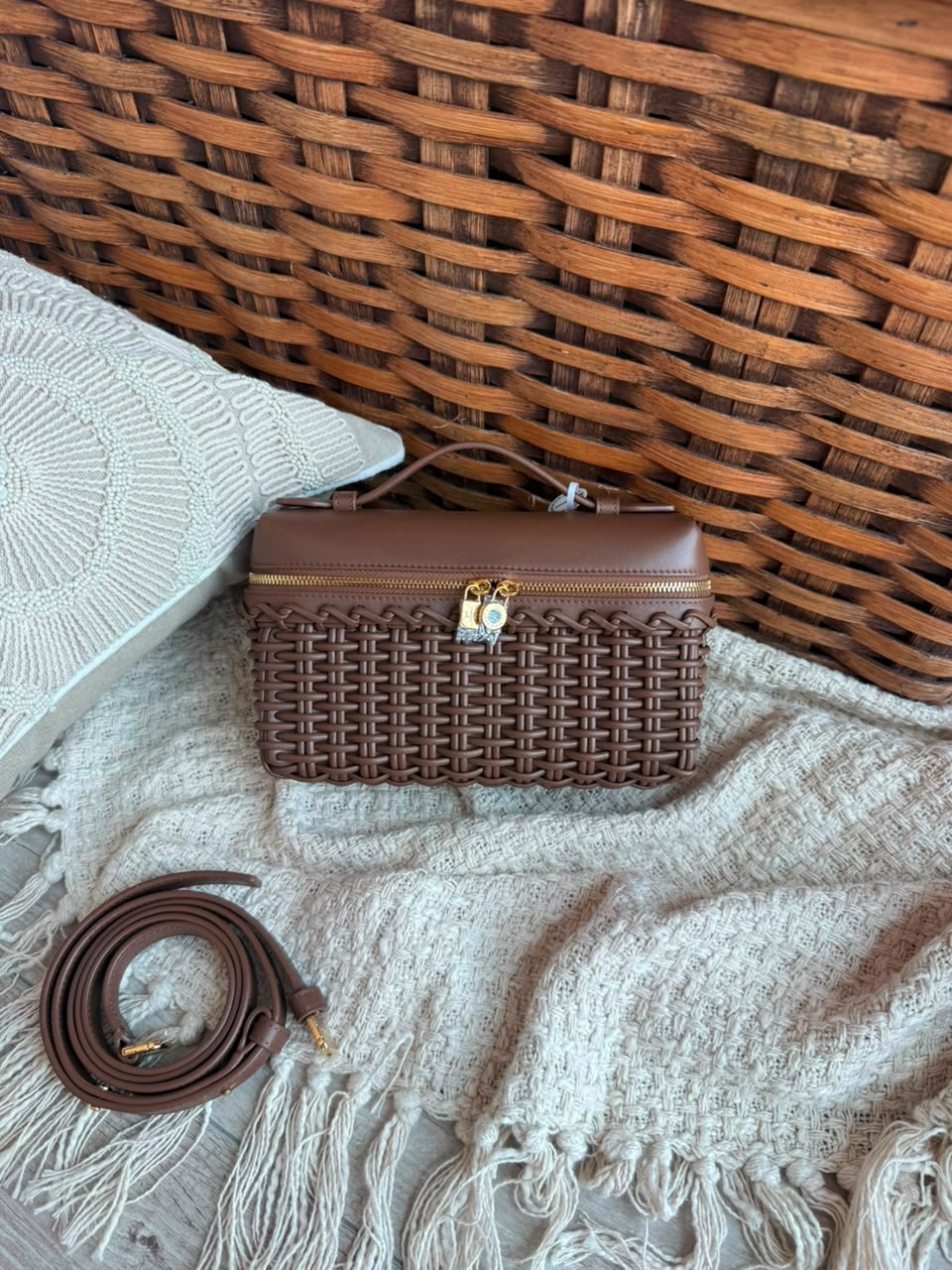 Loro Piana Extra Pocket L19 East-West Wicker