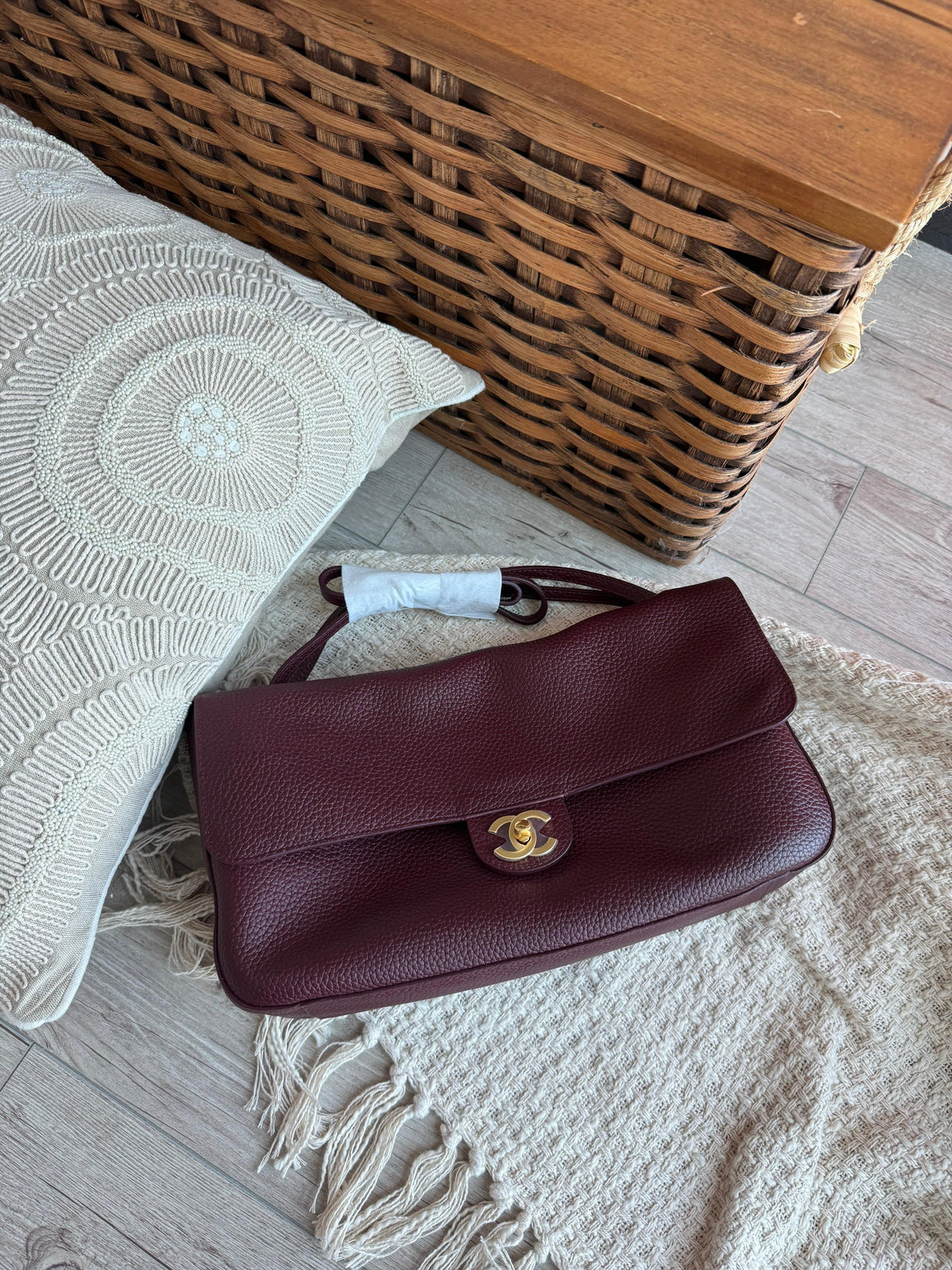 Chanel Vintage Caviar Leather Flap Shoulder Bag