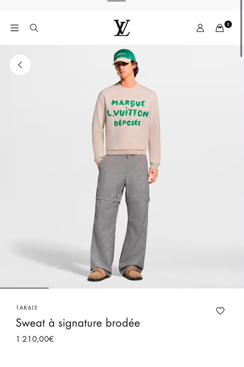 L.Vuitton Déposée Crewneck Sweatshirt