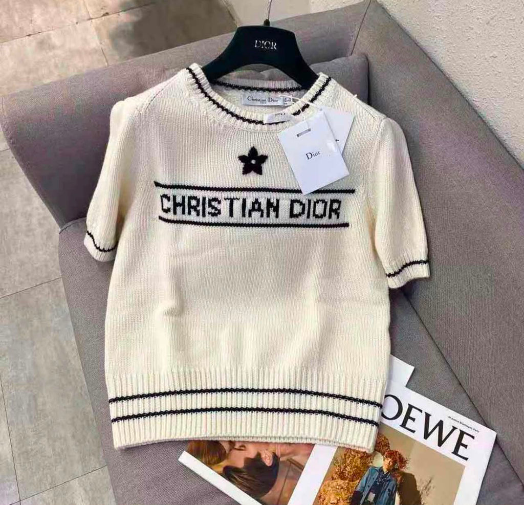 Christian Dior Short-Sleeved Sweater