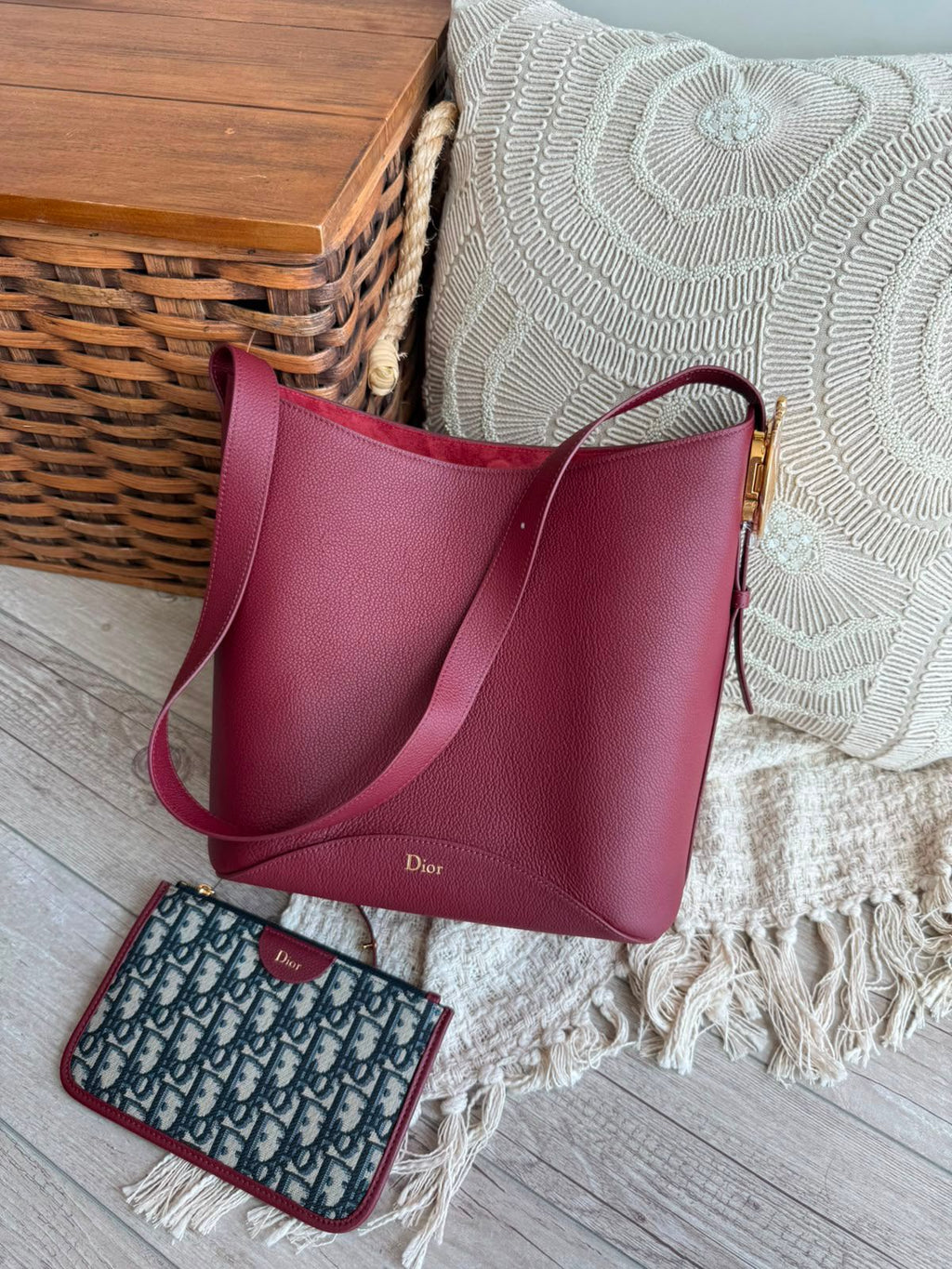 Dior Medaillon Bucket Bag (27 Cm)