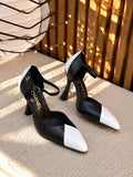 Chanel Two-Tone Leather Pumps