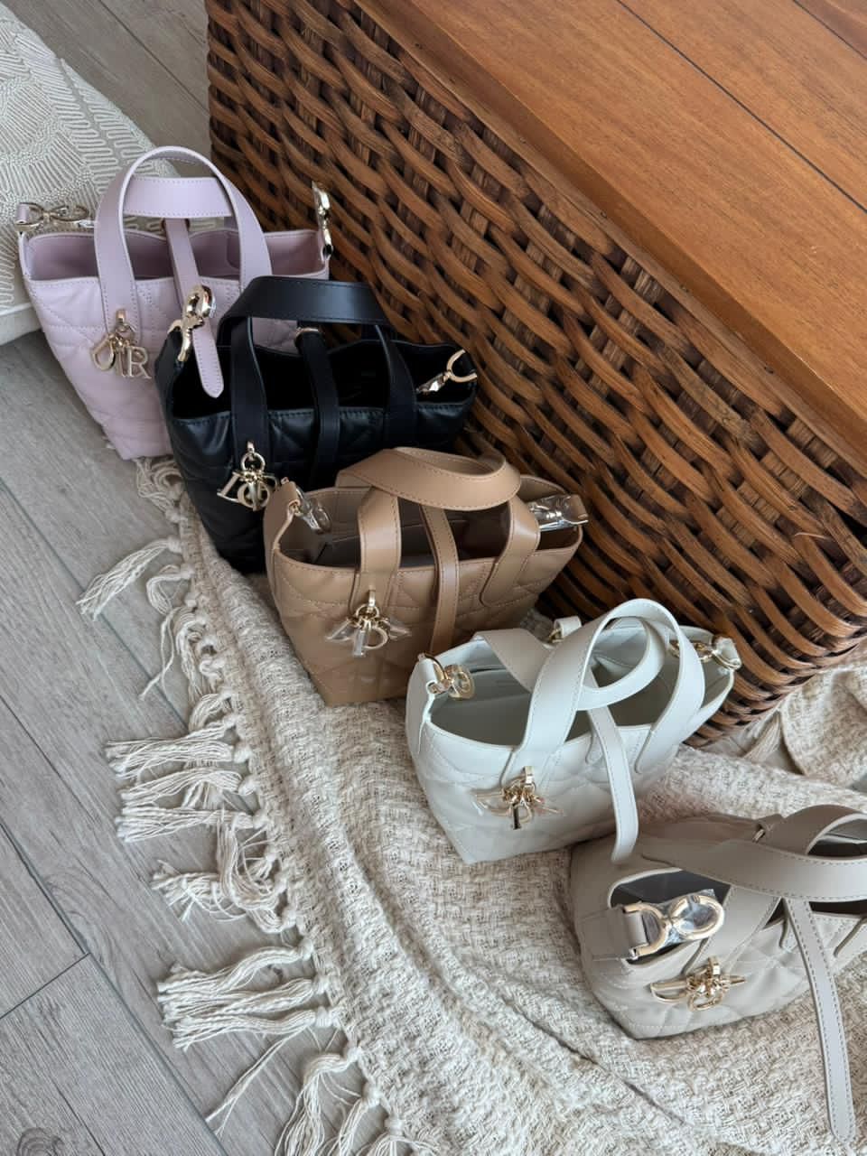 Dior Mini Book Tote Macrocannage Calfskin ￼