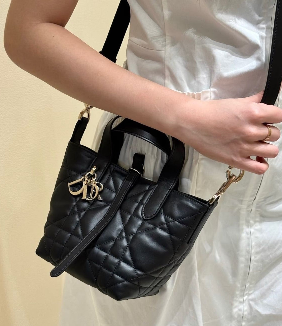 Dior Mini Book Tote Macrocannage Calfskin ￼