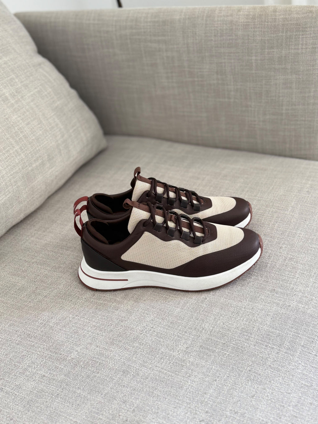 Loro Piana Flexy Walk Sneakers - Brown 360
