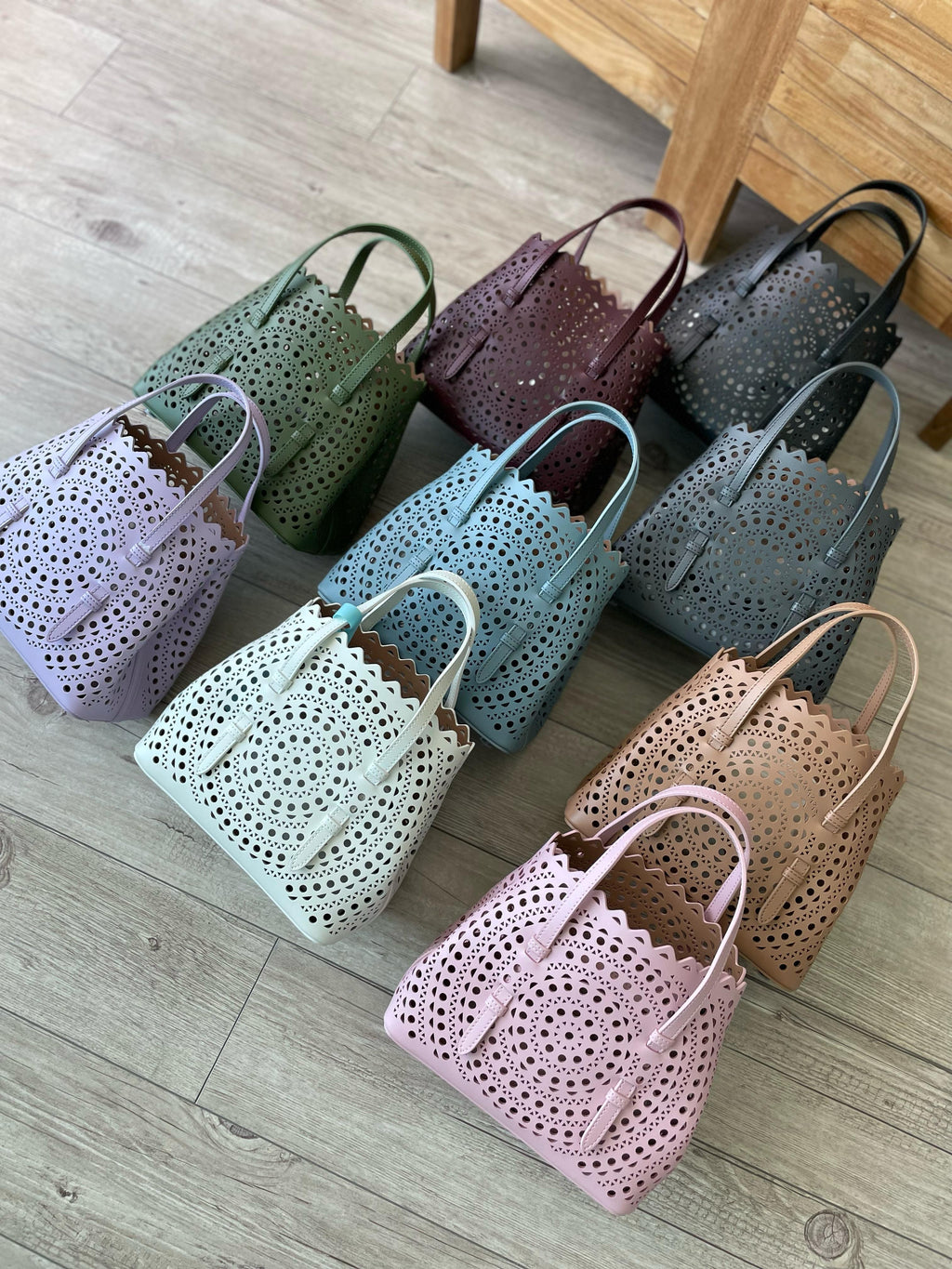 Alaïa Vienne Laser-Cut Tote Bag