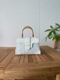 Goyard Custom Top Handle Bag with Wooden Handle