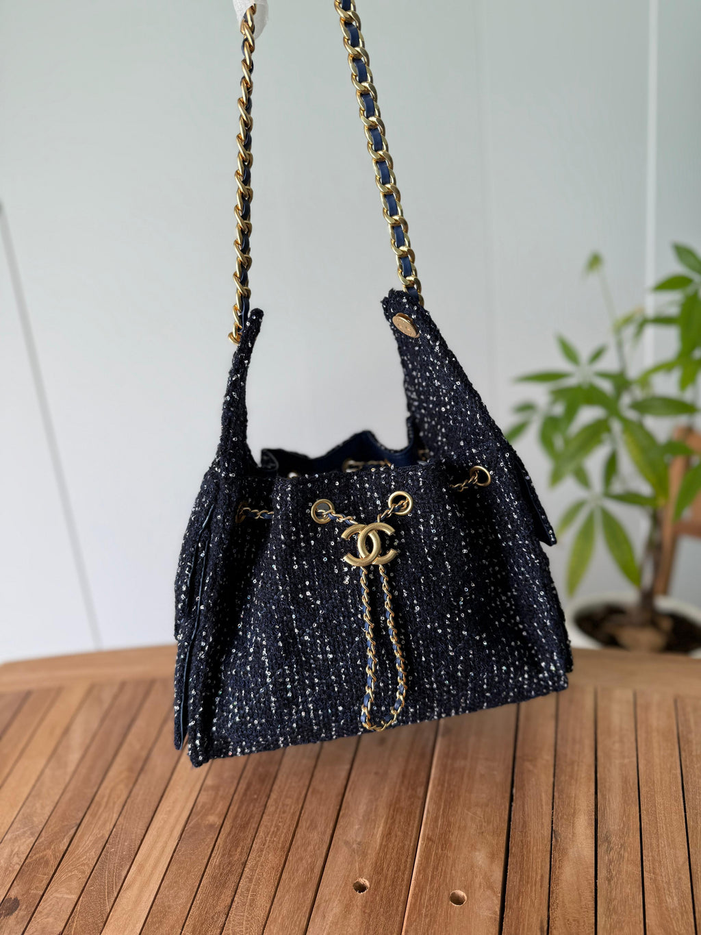 Chanel Tweed Bucket