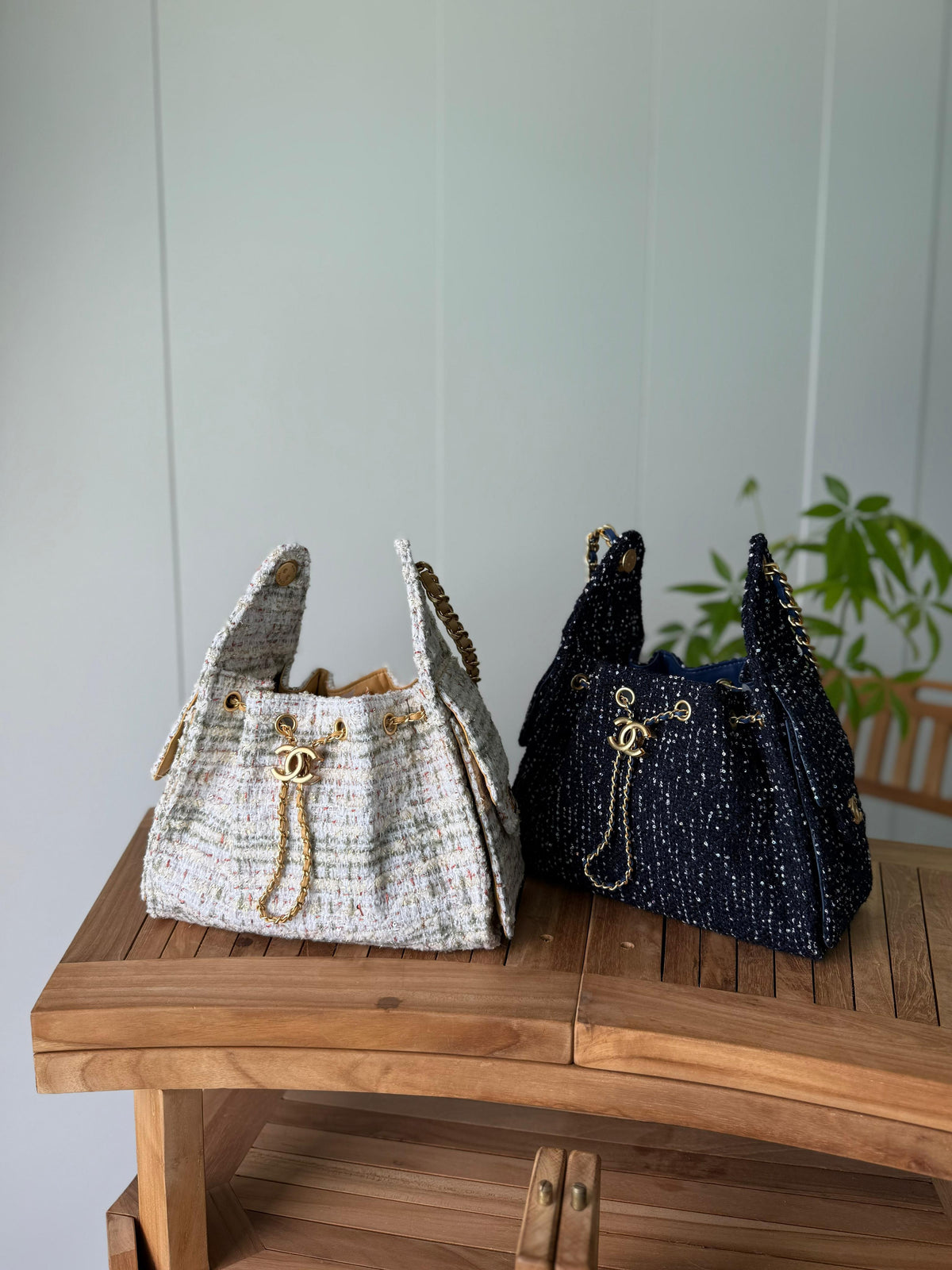 Chanel Tweed Bucket