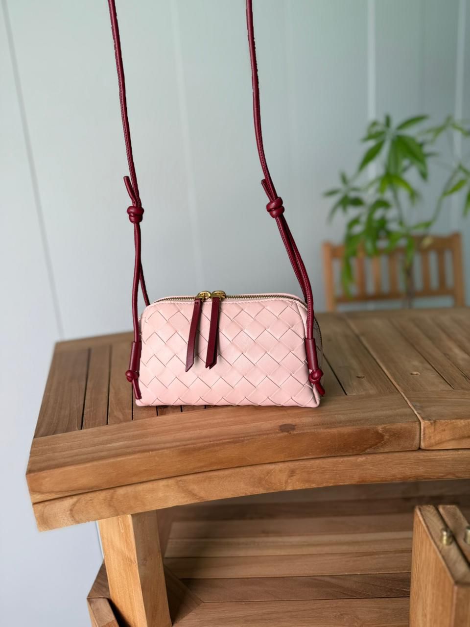 Bottega Veneta Intrecciato Leather Camera Bag