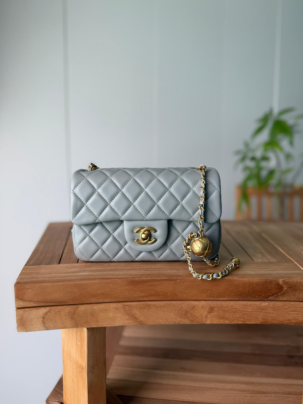Chanel Classic Flap Bag with Metal Ball