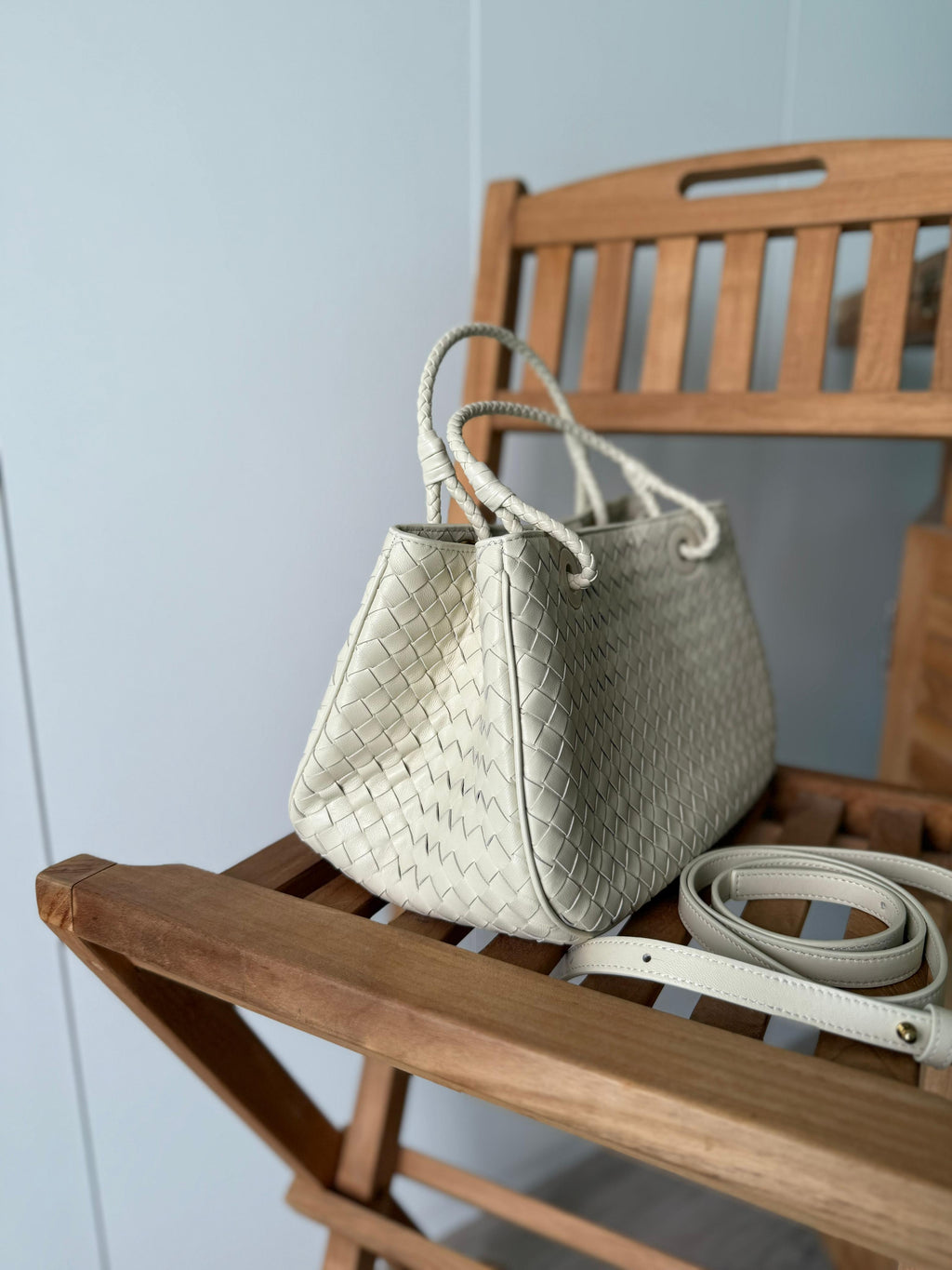Bottega Veneta Intrecciato Leather Top Handle Bag