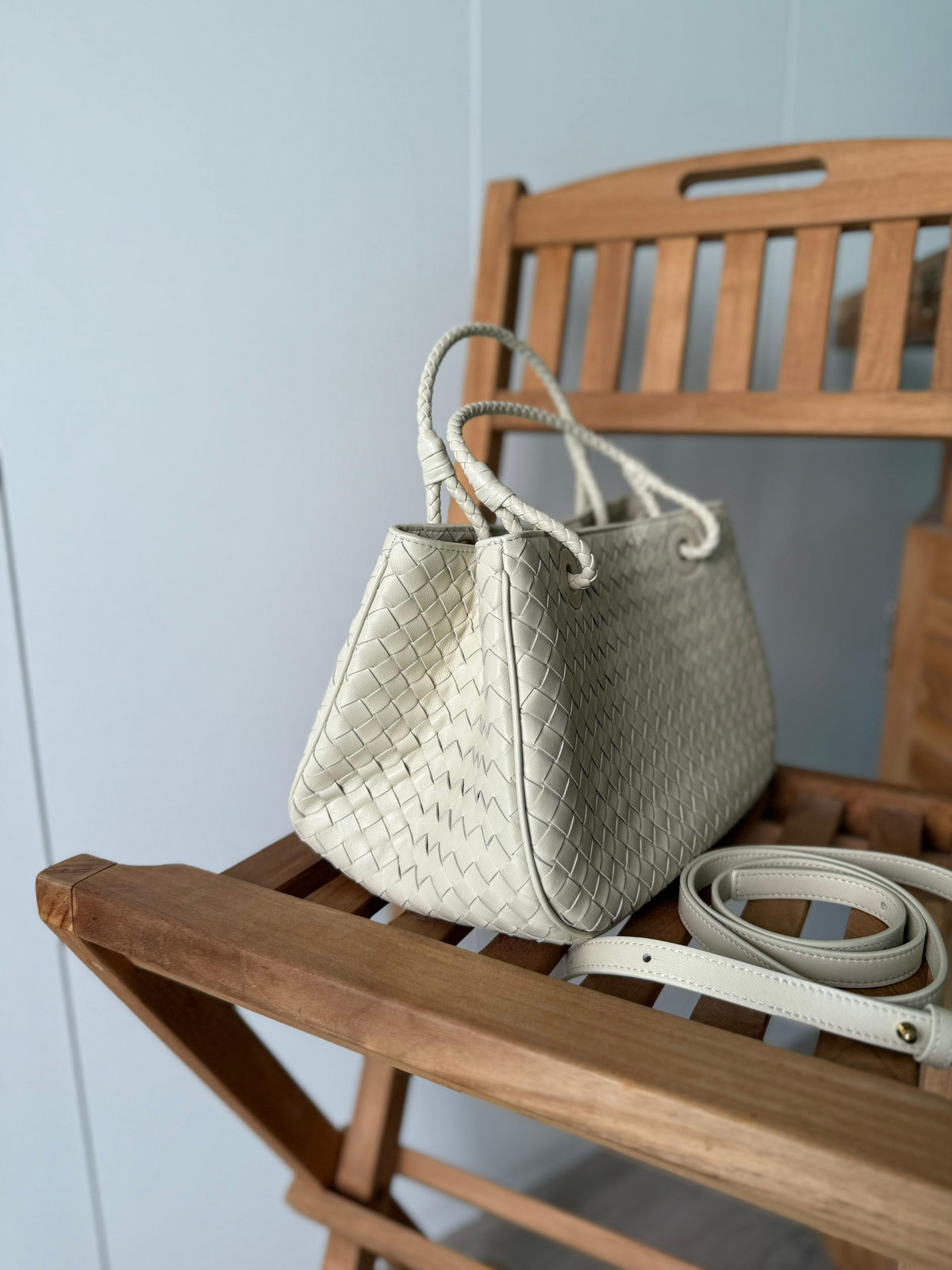 Bottega Veneta Intrecciato Leather Top Handle Bag