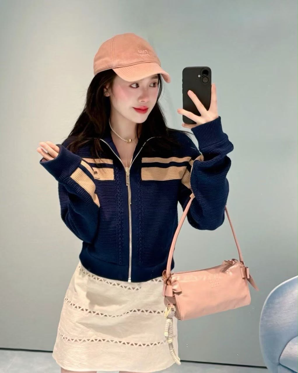 Miu Miu Knit Zip-up Jackets)