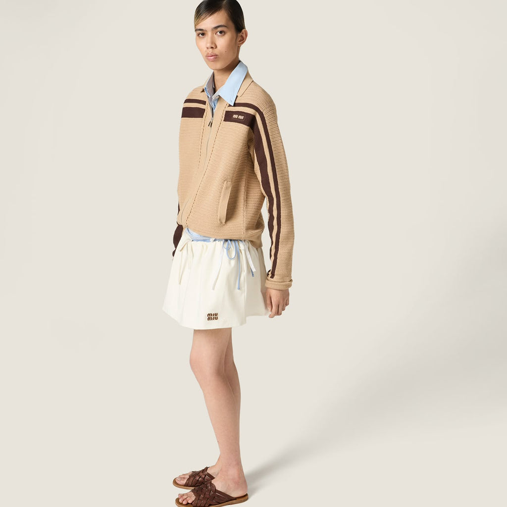 Miu Miu Knit Zip-up Jackets)
