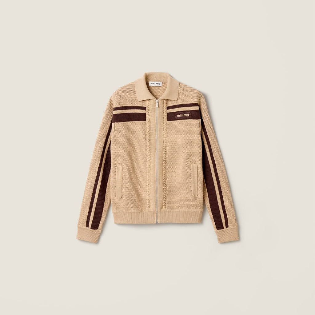 Miu Miu Knit Zip-up Jackets)