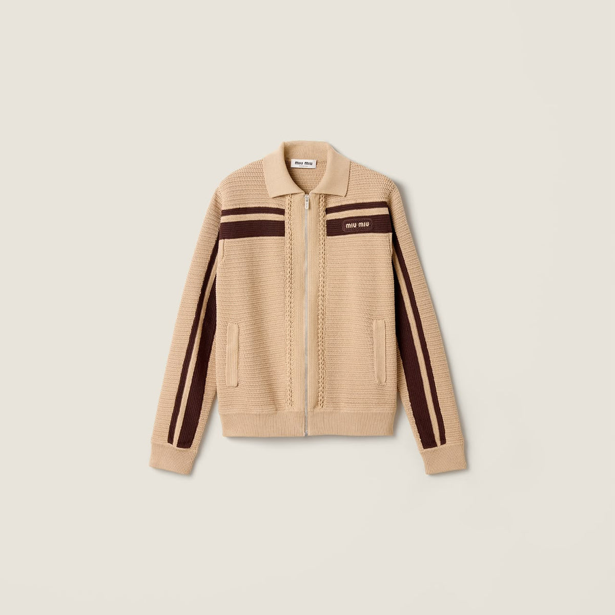 Miu Miu Knit Zip-up Jackets)