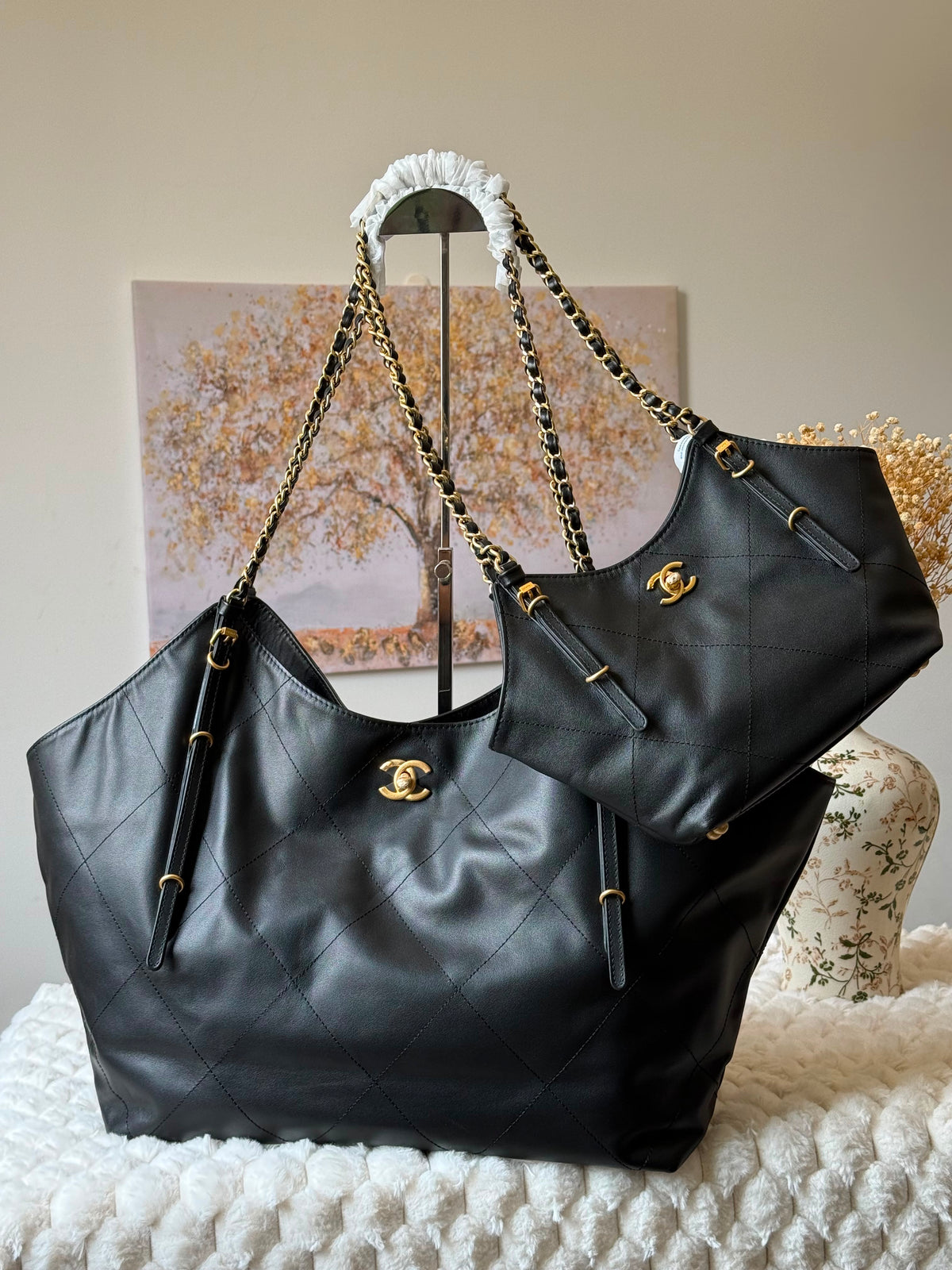 Chanel Quilted Tote Bag