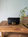 Fendi Baguette / FF Logo Embossed Bag