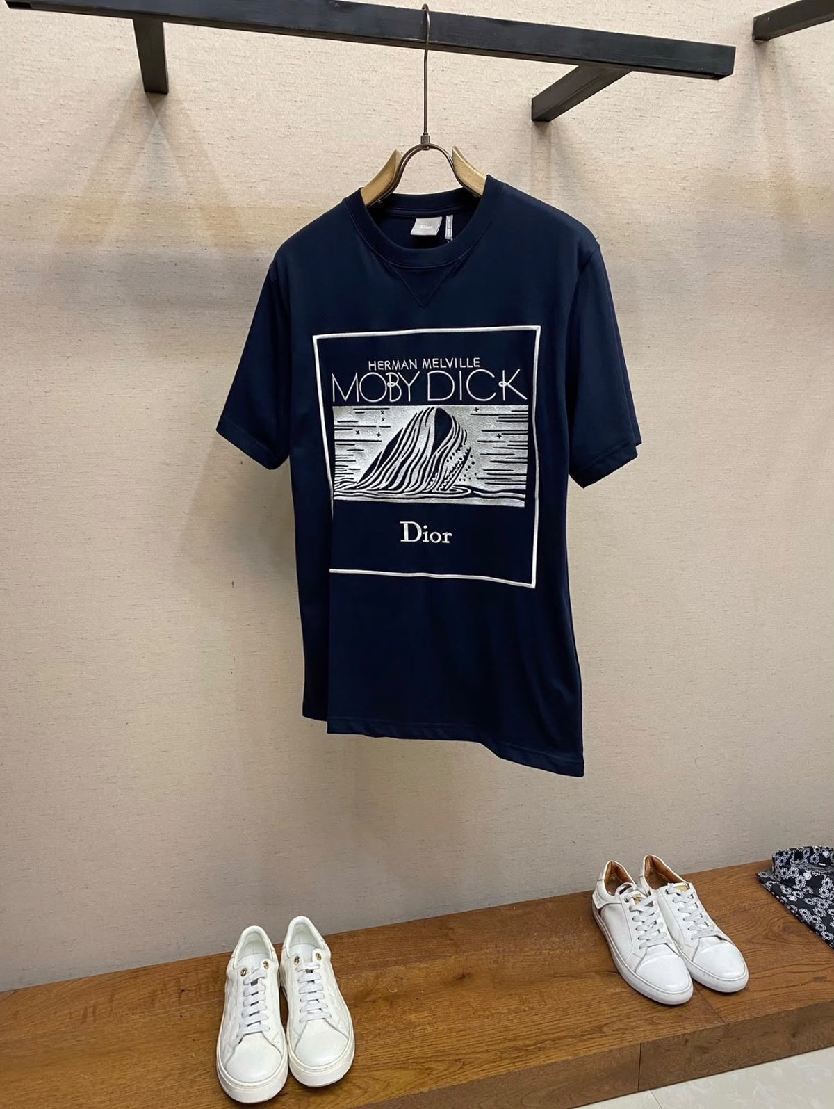 Dior Melville Moby Dick Graphic T-Shirt