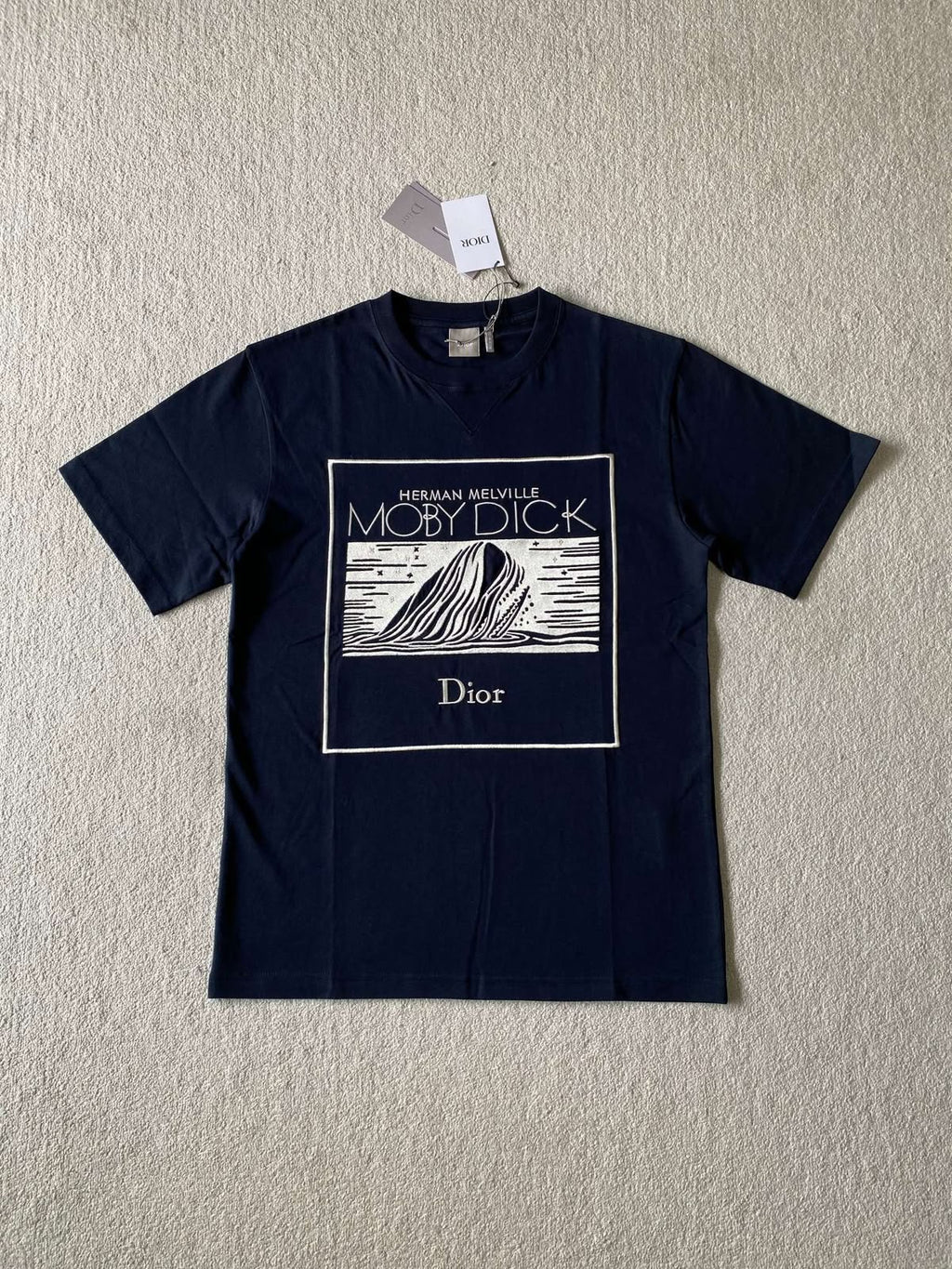  Dior Melville Moby Dick Graphic T-Shirt