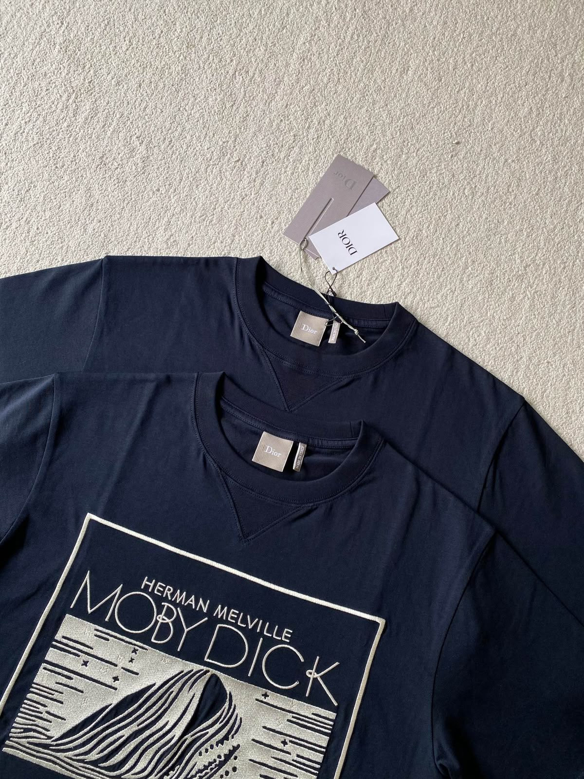  Dior Melville Moby Dick Graphic T-Shirt