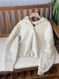 LOUIS VUITTON Zip-Up Knit Jacket