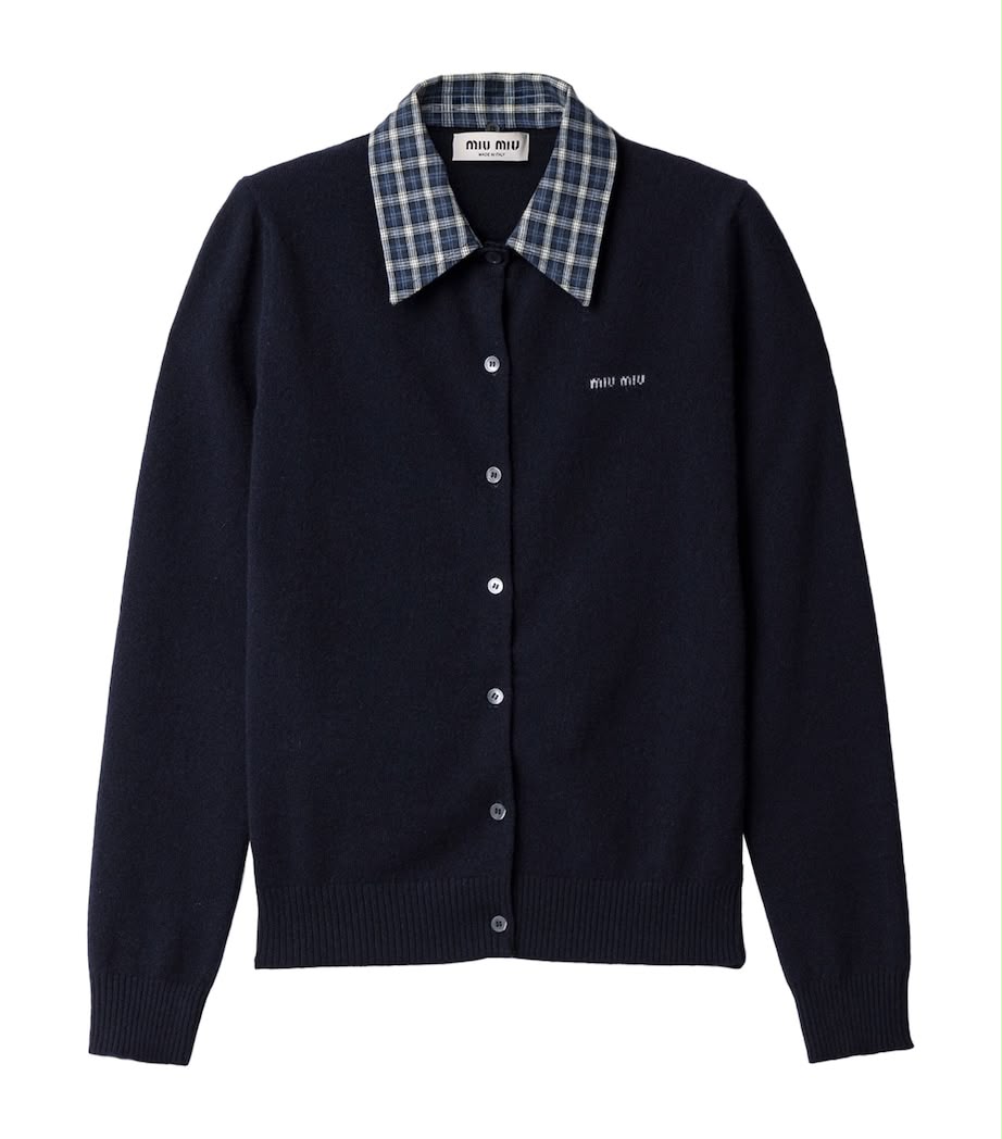 Miu Miu knit button-up