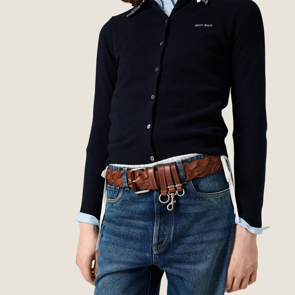 Miu Miu knit button-up