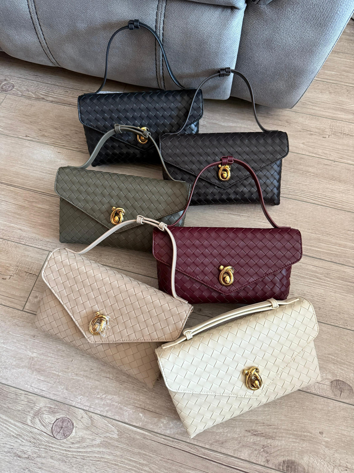 Bottega Veneta Intrecciato Leather Clutch