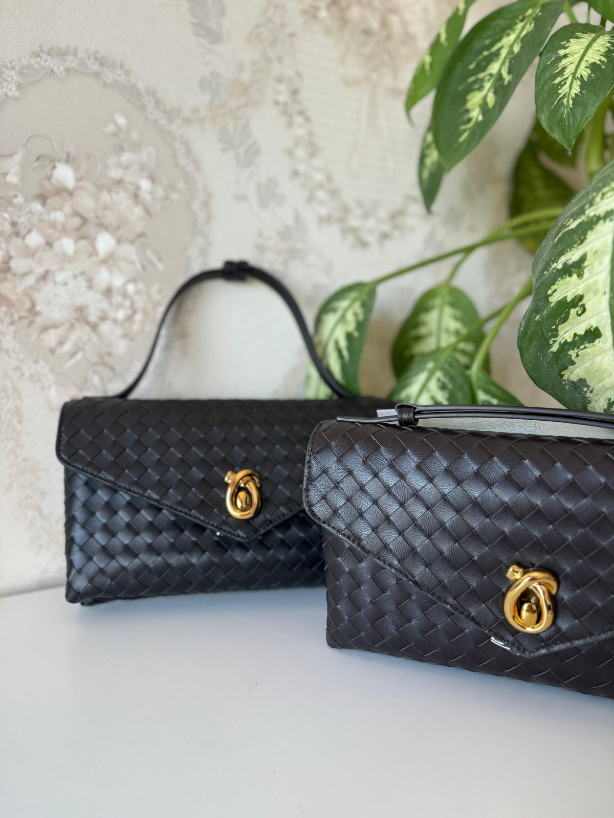Bottega Veneta Intrecciato Leather Clutch