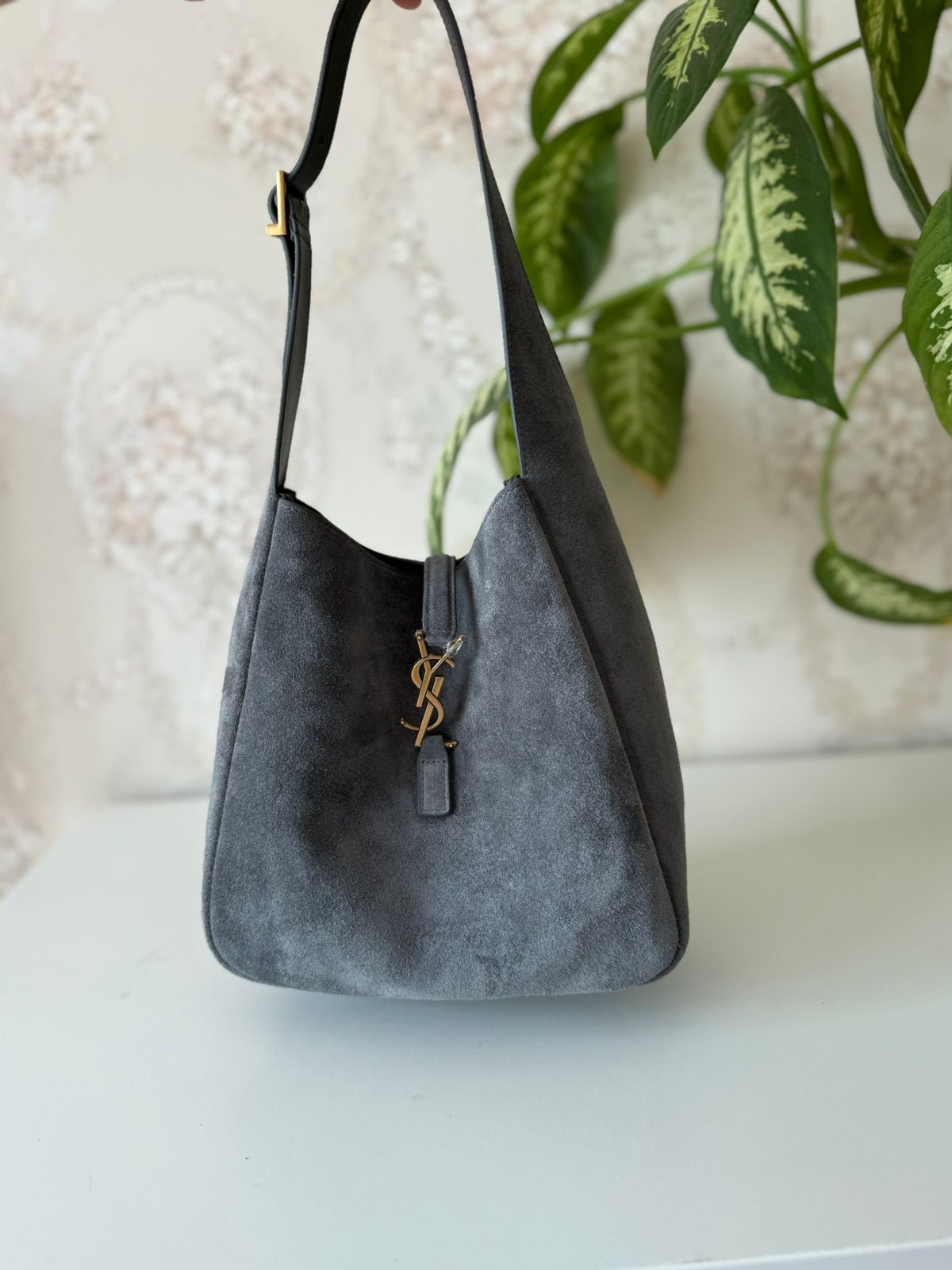 Saint Laurent Suede Hobo