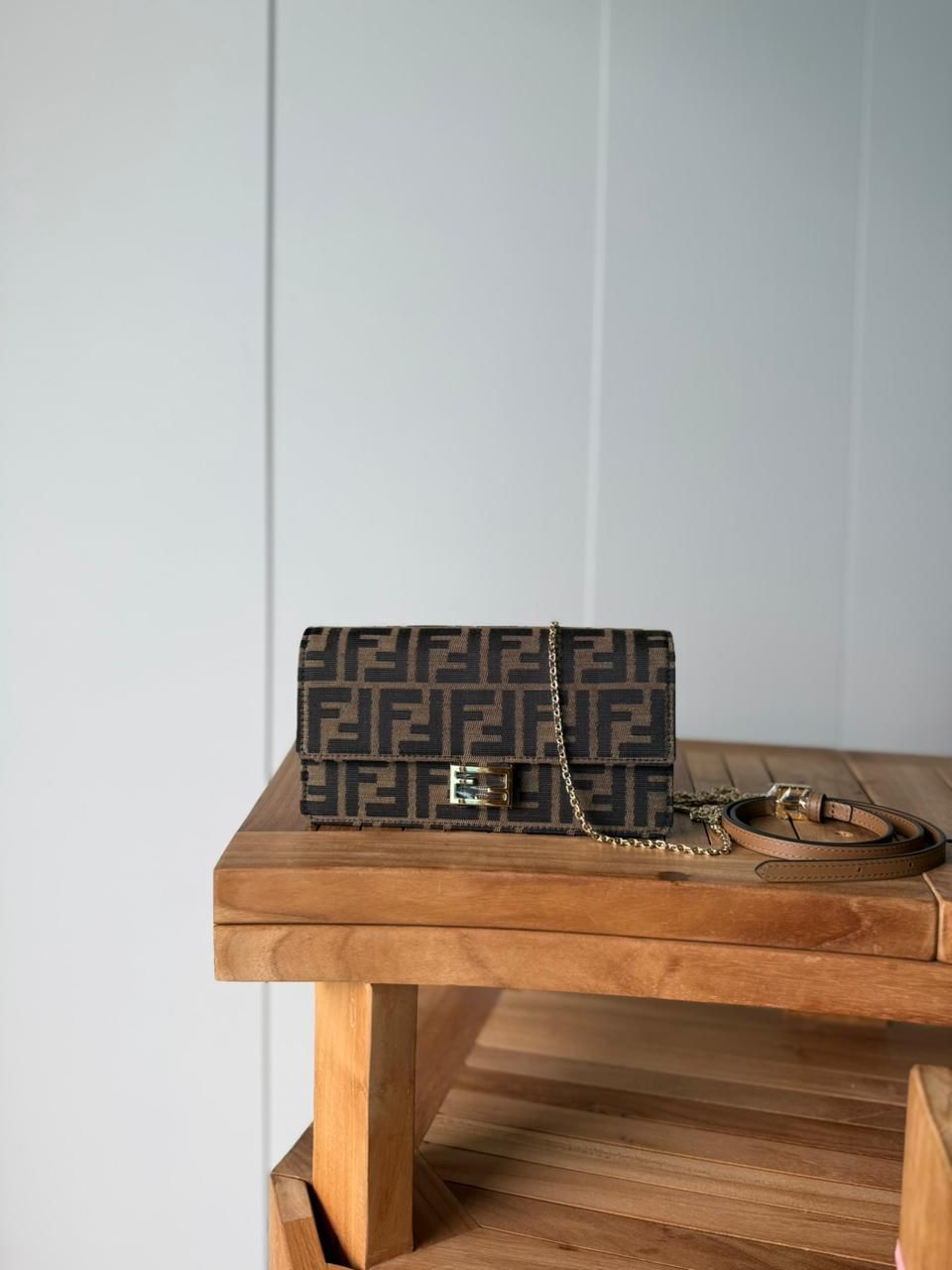 Fendi Baguette / Chain Wallet